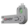 LINDY Clé pour bloqueur de port USB type A, vert