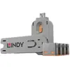 Lindy - clé de déverrouillage usb + 4 verrous usb, rouge 40450