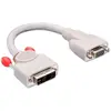 LINDY Câble Moniteur DVI-A mâle à HD-15 Femelle 20cm
