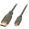 Lindy Câble HDMI® 2m, Compatible HDMI 2.0 Ultra HD, Type A/D (Micro)