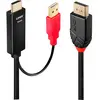 Lindy cable video/audio - DisplayPort / HDMI - 1 m