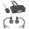 LINDY Switch KVM Compact DVI-D Single Link USB 2.0 & Audio 2 Ports Noir