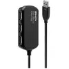 LINDY Rallonge Active USB 2.0 Pro avec Hub 4 Ports 12m Noir 42783
