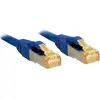Câble réseau CAT 7 LSOH - LINDY - 0,5m - Bleu - SFTP, PiMF - 600Mhz