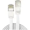 Lindy Câble réseau Plat Cat.6A U/FTP, Blanc, 5m