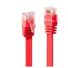 LINDY Câble réseau Plat Patch Cat.6 U/UTP, cuivre, Rouge, 1m