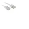 LINDY Câble réseau Plat Patch Cat.6 U/UTP, cuivre, Blanc, 2m