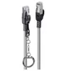Lindy Câble réseau sécurisé Cat.6A S/FTP LSZH, gris, 2m - Neuf