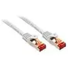 47387 RJ45 Câble réseau, câble patch cat 6 s/ftp 7.50 m blanc 1 pc(s) - Lindy