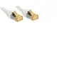 Lindy Câble réseau Cat.7 S/FTP, cuivre, LSOH, 600MHz, Blanc, 0,5m