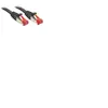 LINDY Câble réseau Cat.6 S/FTP, cuivre, 250MHz, noir, 0,3m