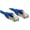 Lindy Premium cordon de raccordement - 30 cm - bleu