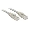 Lindy Câble réseau cat.6 U/UTP Patch Premium, LSOH, cuivre, 250MHz, gris, 0,5m