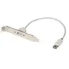 Lindy USB PC Back Plate - Adaptateur USB - USB (F) pour USB (M) - 30 cm