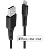 LINDY Câble USB Type A vers Lightning, Noir, 0.5m