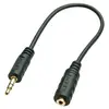 Lindy Câble audio Premium jack 3,5mm mâle vers jack 2,5mm femelle, 20cm