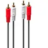 Câble audio Premium - LINDY - RCA x 2 (M) pour RCA x 2 (M) - Blindé - 10 m