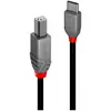 Câble usb usb 2.0 usb-c® mâle, usb-b mâle 2.00 m noir 36942 - Lindy