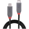 Lindy 36947 câble USB USB4 Gen 3x2 0,8 m USB C Noir