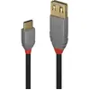 Câble usb usb 2.0 usb-c® mâle, usb-a femelle 0.15 m noir 36897 - Lindy