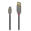 Lindy 36887 câble USB USB 2.0 2 m USB A USB C Noir, Gris