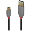 LINDY Câble USB USB 2.0 USB-A mâle, USB-C® mâle 3.00 m noir 36888 C165651