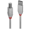 Câble USB Lindy 36682 - 1m - USB A vers USB B - 2.0 - 480 Mbit/s - Gris