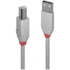 Câble USB Lindy 36684 - 3m - USB A vers USB B - 2.0 - 480 Mbit/s - Gris