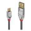 Câble usb usb 2.0 usb-a mâle, USB-Micro-B mâle 1.00 m gris 36651 - Lindy