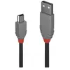 Lindy 36724 câble USB USB 2.0 3 m USB A Mini-USB B Noir