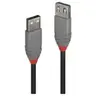 Câble usb usb 2.0 usb-a mâle, usb-a femelle 2.00 m noir, gris 36703 - Lindy