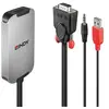 Lindy VGA to DisplayPort 1.2 Converter - Adaptateur DisplayPort - 18 cm