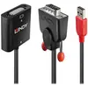Connectique Audio/Vidéo - LINDY - Convertisseur VGA vers DVI-D 38184