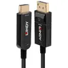 Lindy Câble Hybride Fibre Optique DisplayPort 1.2 vers HDMI 18G, 30m