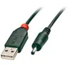 LINDY Câble USB USB 2.0 USB-A mâle, Connecteur DC 3,5 mm 1.50 m noir 70266