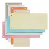 Elba Oxford Lot de 100 intercalaires perforés en carton manille recyclé Bleu 10,5 x 24 cm