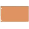 Elba Oxford Lot de 100 intercalaires perforés en carton manille recyclé Orange 10,5 x 24 cm