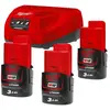 Pack 3 batteries M12 NRG-201 12V 3Ah - MILWAUKEE TOOL - 4933459207 TU