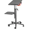 MAUL Tablette de projection MAULpro hauteur réglable en cotinu mobile chariot médias avec 2 surfaces de dépose anthracite 9333089