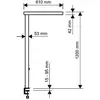 Lampe à poser LED MAULjuvis, blanche, 120 cm, à intensité variable, pied à pince