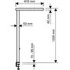 Lampe de table à capteur LED MAULjuvis, noir 120 cm à intensité variable, pied