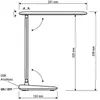 MAUL Luminaire mobile MAULsally LED 3.000 - 6.500 K réglable socle noi...
