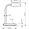 Maul - abby 8200702 Lampe à led de table led 5 w blanc