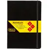 Idena Carnet ligné avec marque-page et poche intérieure Label FSC Mix Noir A5, A5