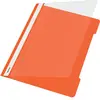 LEITZ chemise à lamelle Standard, format A4, PVC, orange,