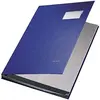 LEITZ parapheur, revêtement PP, 10 compartiments, bleu, A4