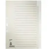 LEITZ Intercalaires en papier naturel, blanc, A4, 20 touches ()