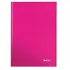 Merkloos / Sans marque Leitz wow cahier broché 80 pages format a4 ligné rose brillant 46251023