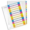 Leitz Intercalaires 1-12, Imprimable sur PC, A4, Extra-Large, Plastiqu...