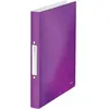 Leitz Wow Classeur 2 Anneaux Ronds 25 mm - Violet Métallisé